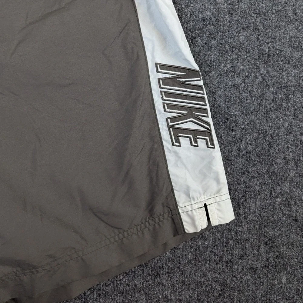 Lot of 2 Vintage Nike Silver Tab Mesh Lined Swim Trunks Y2K Navy Grey XXL